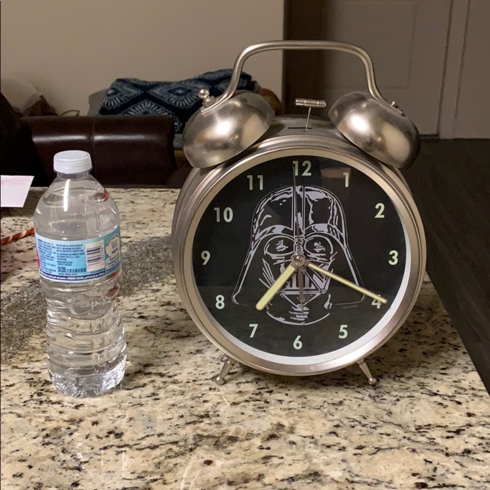 Darth Vader huge alarm clock. Pottery barn